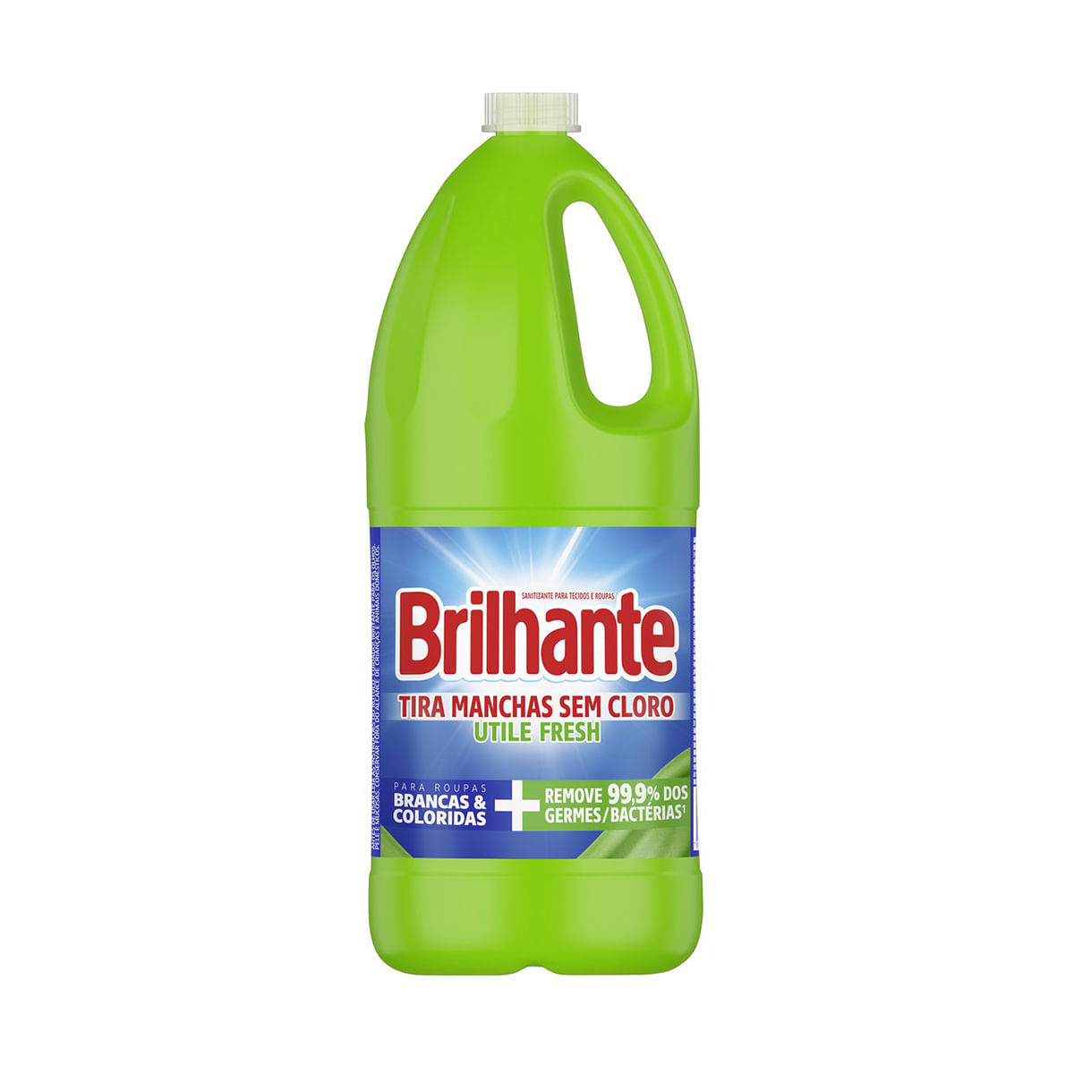 Tira-Manchas Líquido Roupas Brancas e Coloridas Fresh Brilhante Utile Frasco 2 L