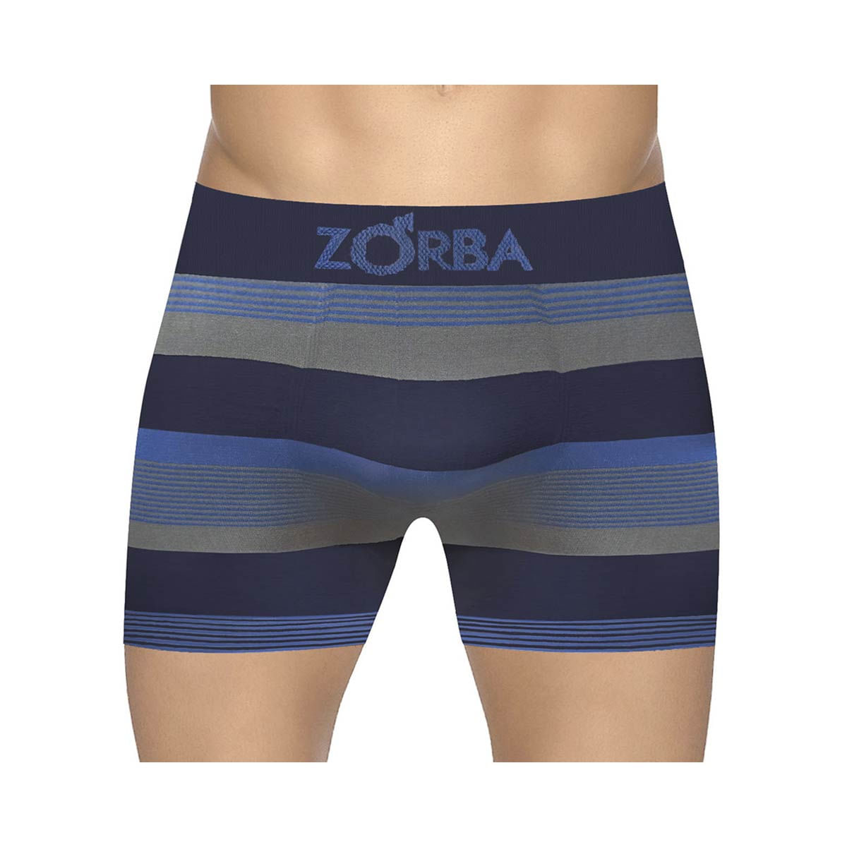 Cueca Boxer Zorba Microfibra Listrada P Marinho