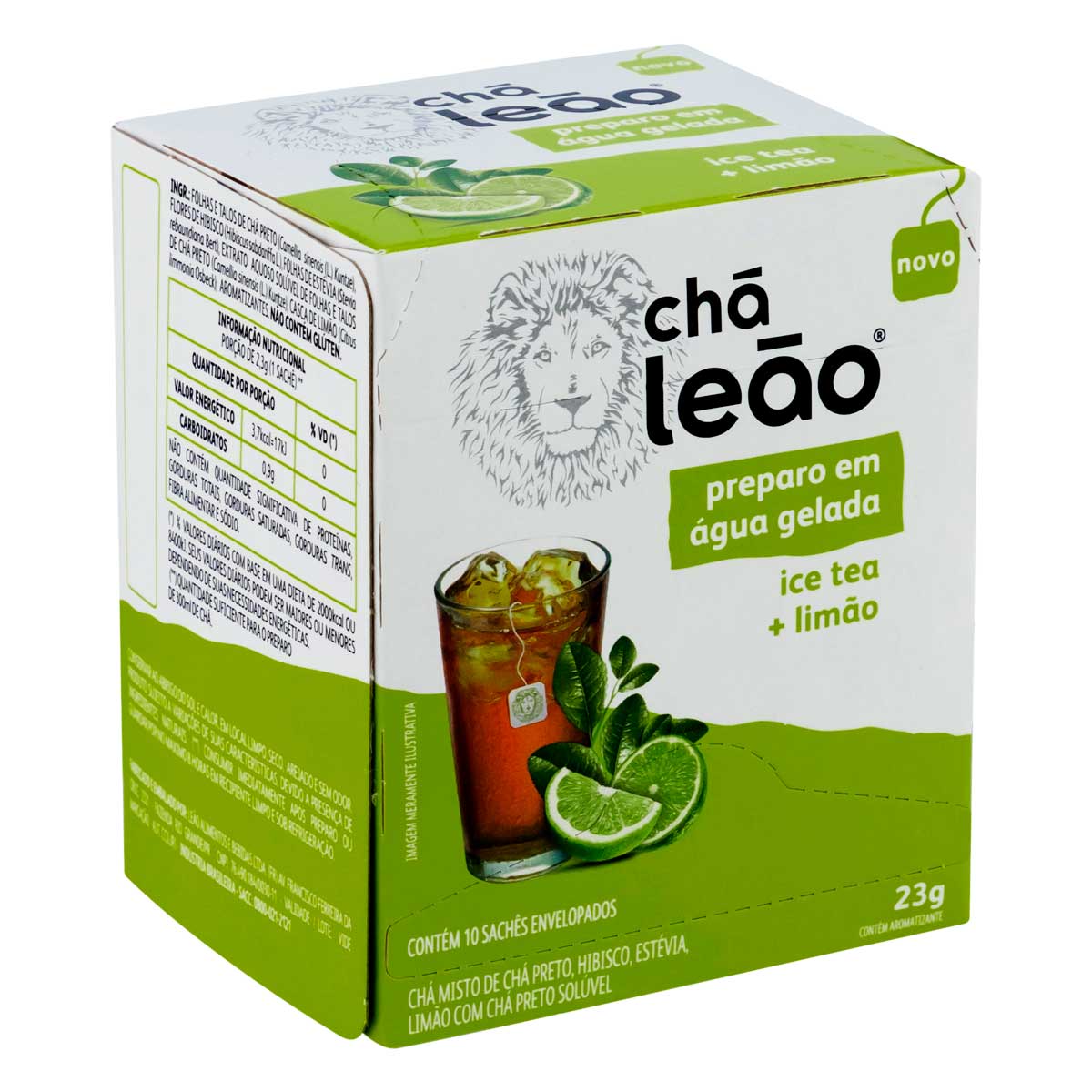 Chá Ice Tea Limão Chá Leão Caixa 23 g 10 Unidades