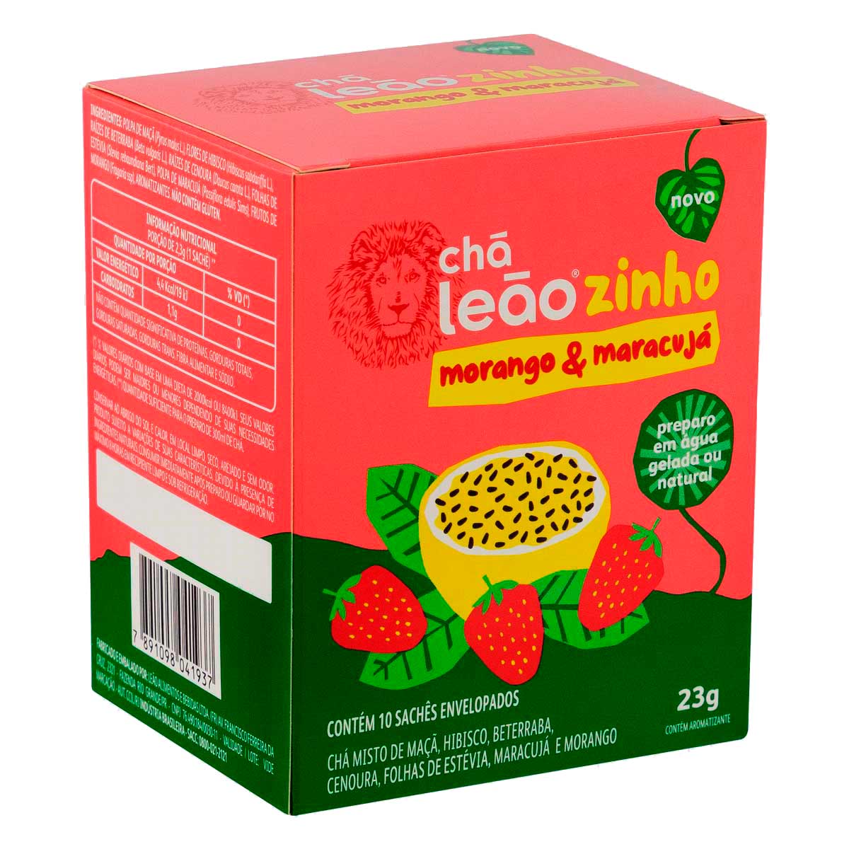 Cha Misto Leao Leaozinho Morango Maracuja 23 g 10 Saches - Carrefour