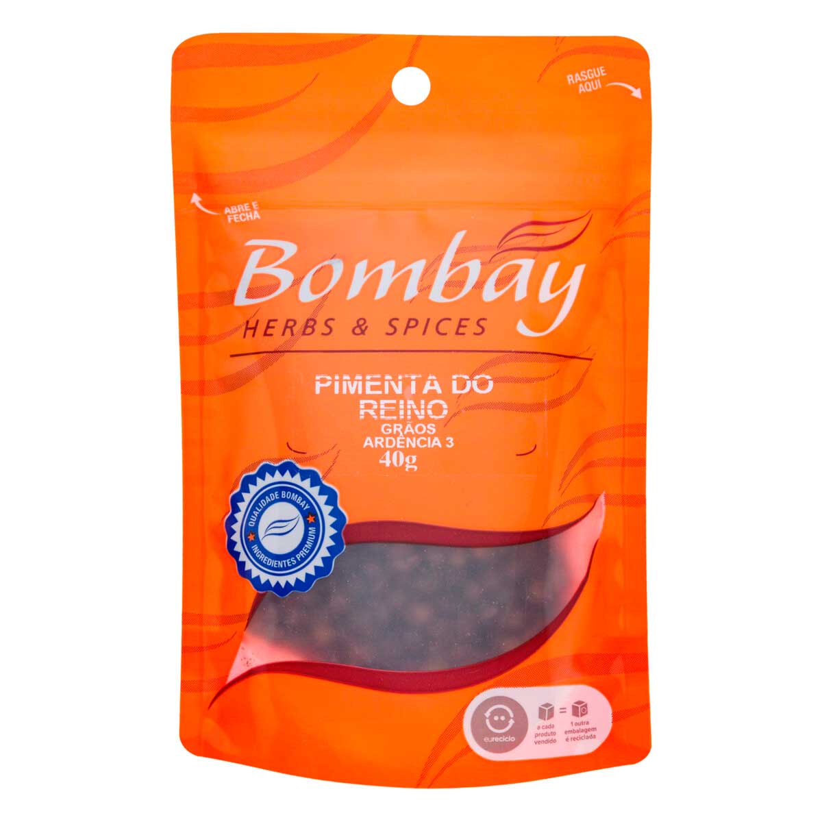 Pimenta do Reino Grãos Bombay Sachê 40g