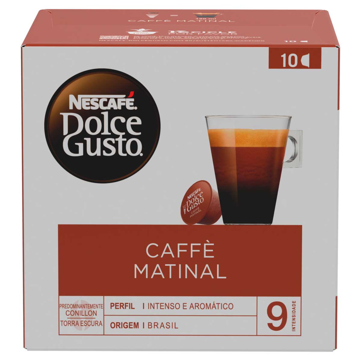 Café Matinal Conillon Nescafé Dolce Gusto Caixa com 10 Cápsulas 80g