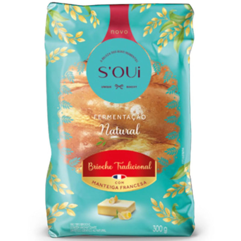 Pão Brioche Tradicional com Manteiga Family S'oui Pacote 300g