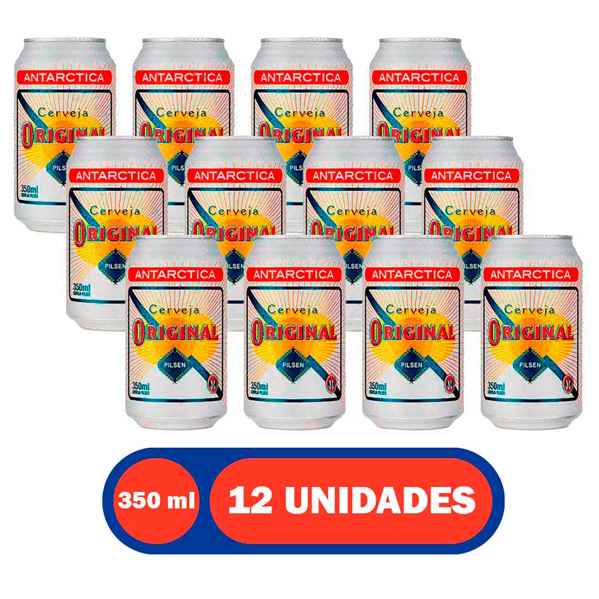 Cerveja Original Pilsen 350ml Lata 12 Unidades