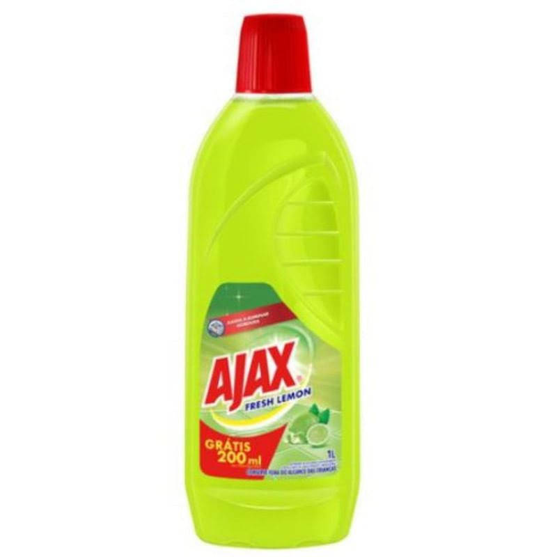 Limpador Ajax Fresh Limão Leve 1 L Pague 800 ml