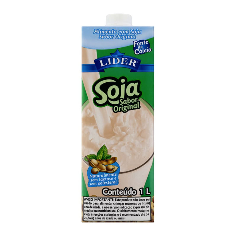 Bebida de Soja Original Lider Caixa Com 1L