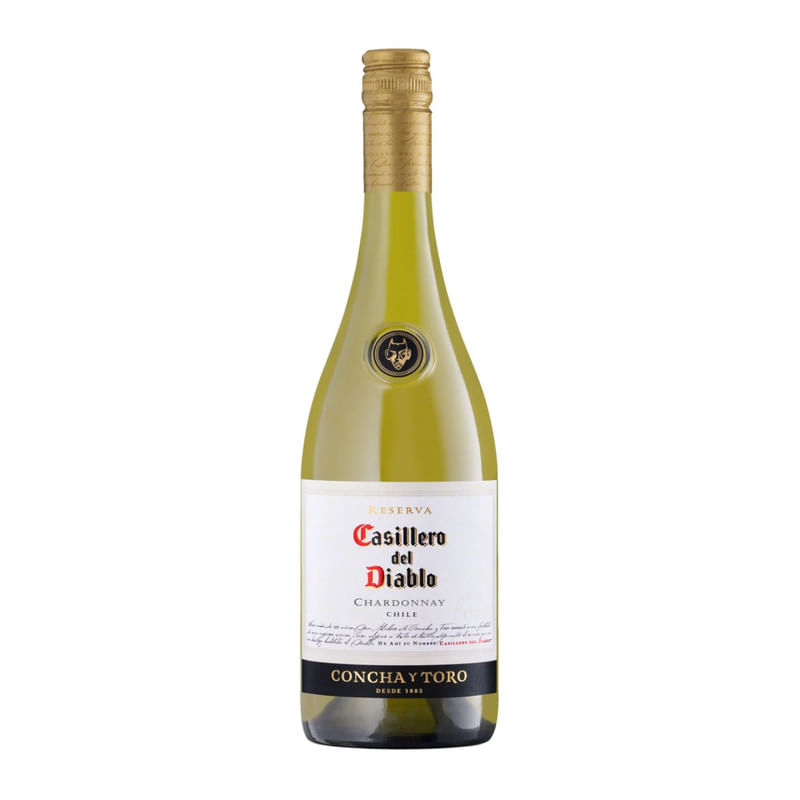 Vinho Branco Chileno Casillero del Diablo Chardonnay Com 750ml