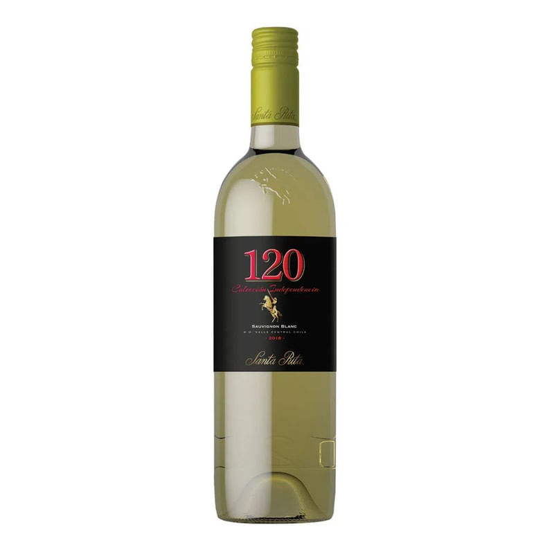 Vinho Branco Chileno 120 Valle Central Sauvignon Blanc Santa Rita 750ml