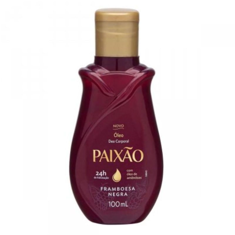 Óleo Corporal Paixão Framboesa Negra Frasco 100ml