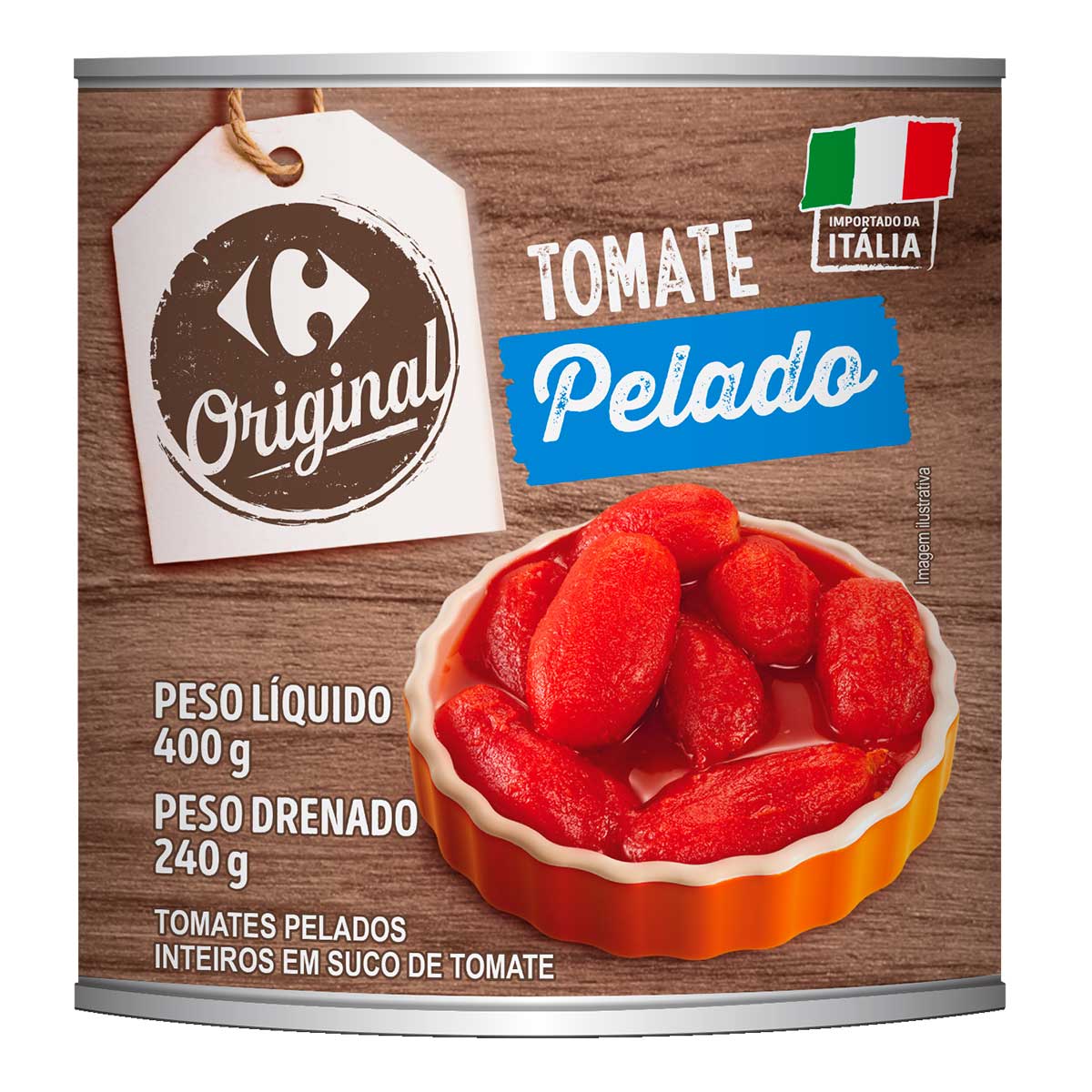 Tomate Pelado Carrefour Original 400g