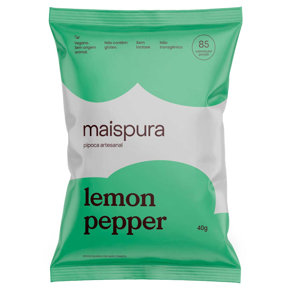 Pipoca Pronta Salgada Artesanal Lemon Pepper Maispura 40g