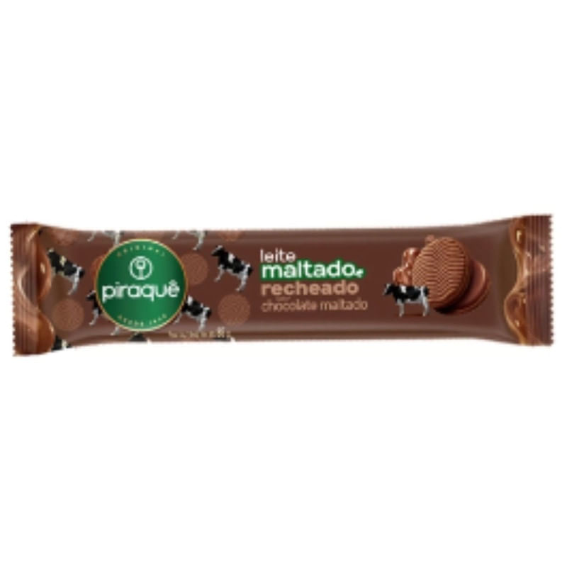 Biscoito De Leite Sabor Chocolate Piraque 85g