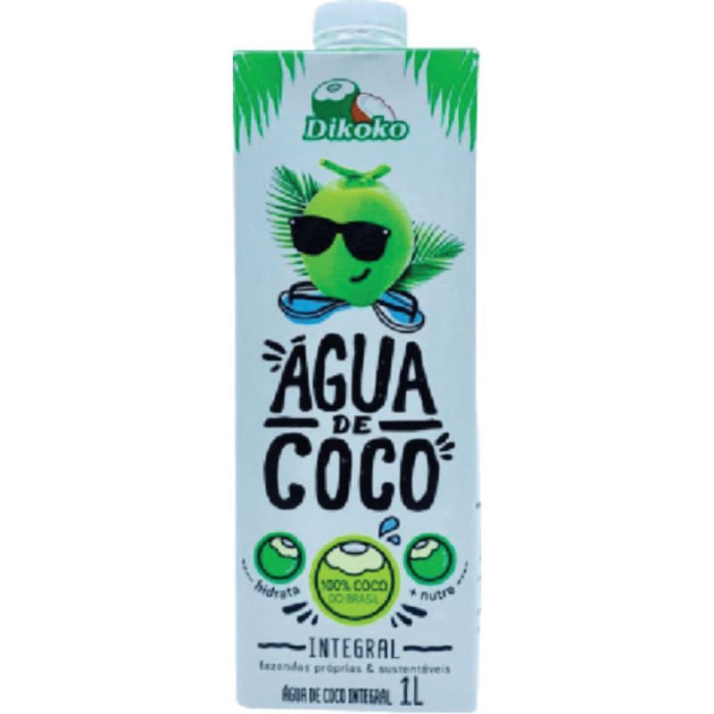 Água de Coco Integral Dikoko Caixa 1L