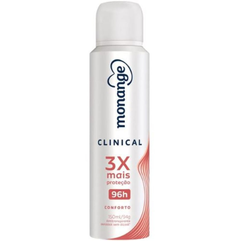 Desodorante Aerossol Feminino Monange Clinical Conforto Frasco 150ml