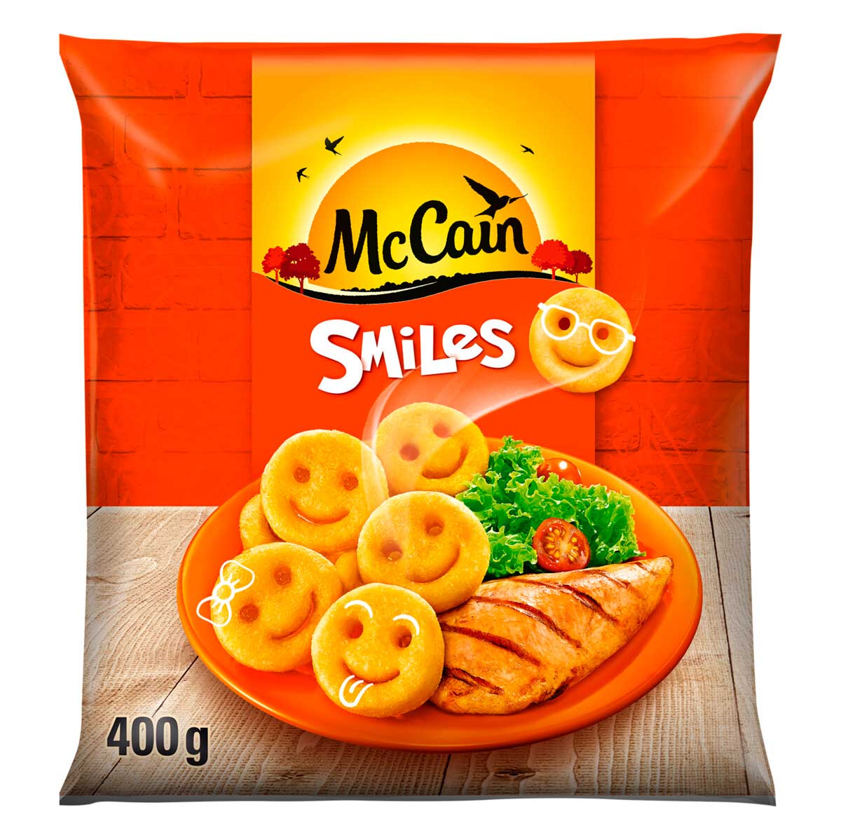 Batata Pré-Frita Smiles Congelada McCain Pacote 400 g