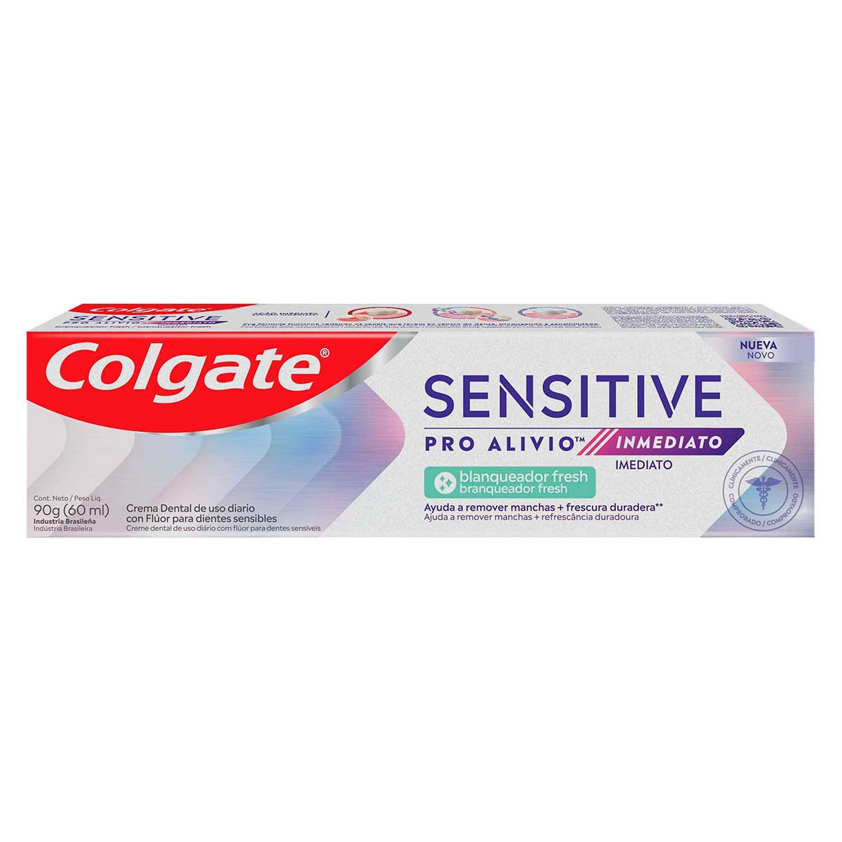 Creme Dental Para Sensibilidade Colgate Sensitive Pro-Alívio Imediato Branqueador Fresh 90g