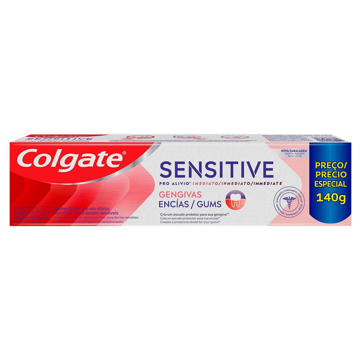 Creme Dental Para Sensibilidade Colgate Sensitive Pro-Alívio Imediato Gengiva 140g Preço Especial