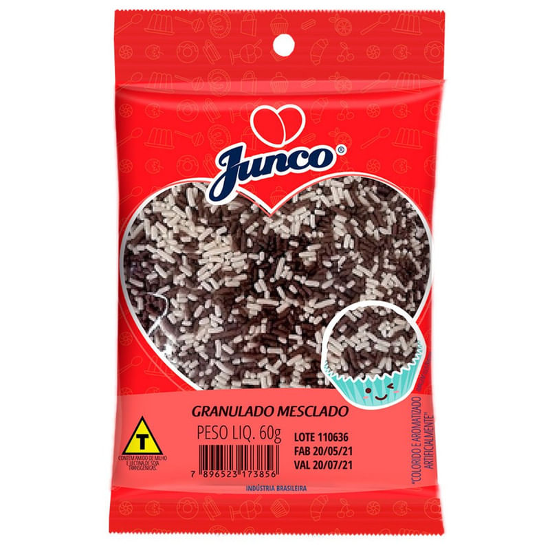 Chocolate Granulado Macio Junco Mesclado 60 g