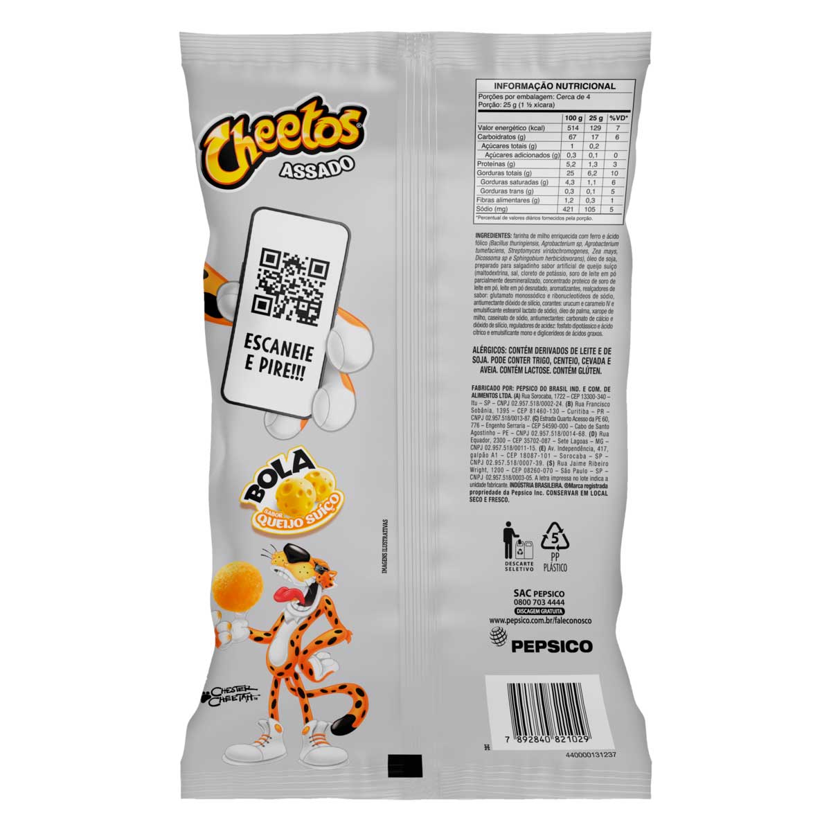 Zé Delivery - Cheetos Bola Queijo Suiço 160g