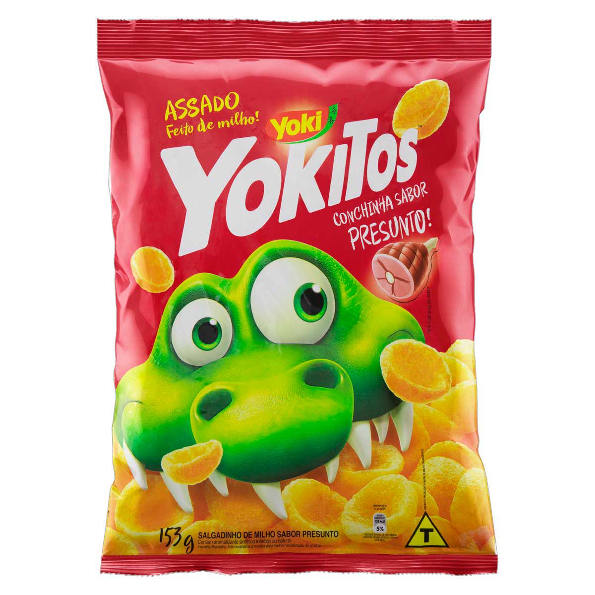 Salgadinho de Milho Conchinha Presunto Yoki Yokitos 153g