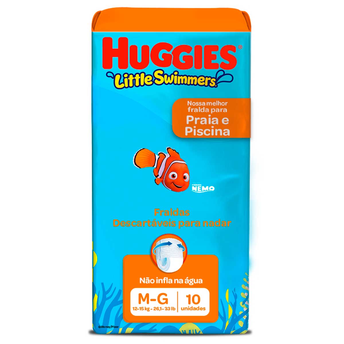 Fralda Huggies Little Swimmers M/G 10 Unidades