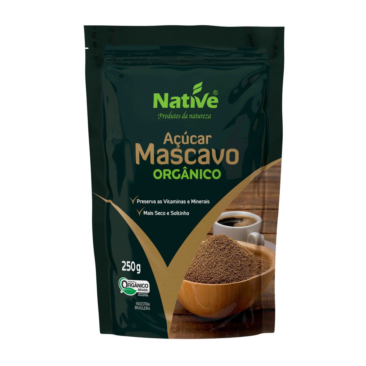 Açúcar Mascavo Orgânico Native 250 g