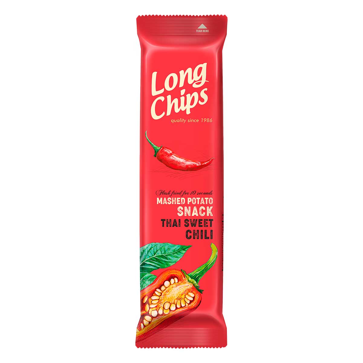 Salgadinho de Batata Sabor Sweet Chili Long Chips Pacote 75g