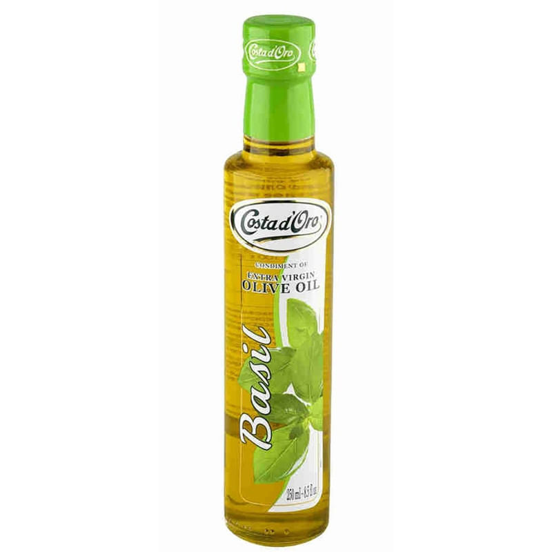 Azeite Aromatizante Sabor Manjericão Costa d'Oro Italiano Garrafa 250ml
