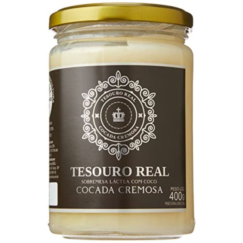 Doce de Cocada Cremosa Tesouro Real Vidro 400g