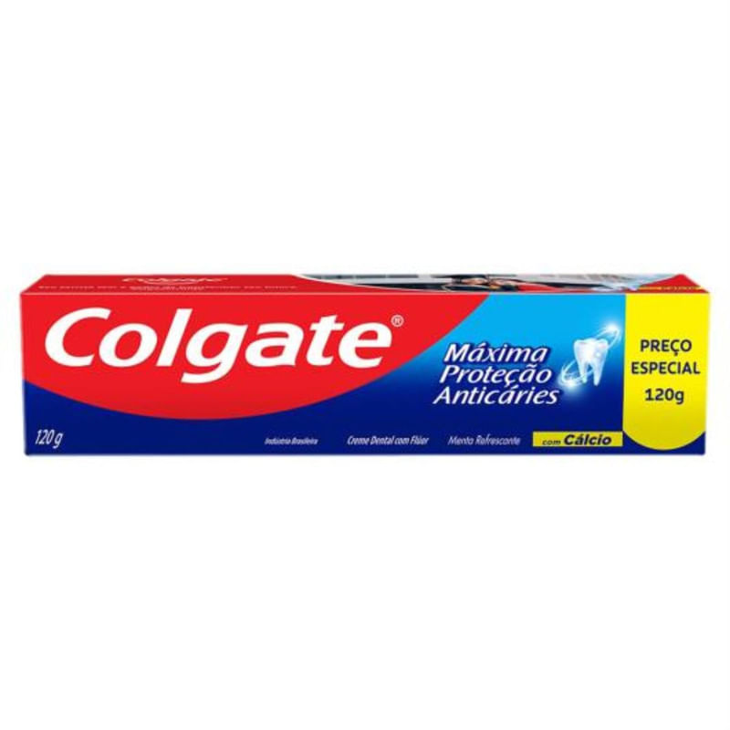 Creme Dental Colgate Máxima Proteção Anticáries Caixa 120g