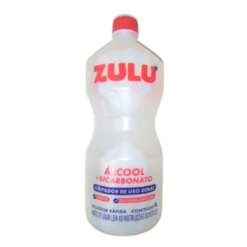 Álcool Liquido Com Bicarbonato Zulu 1l