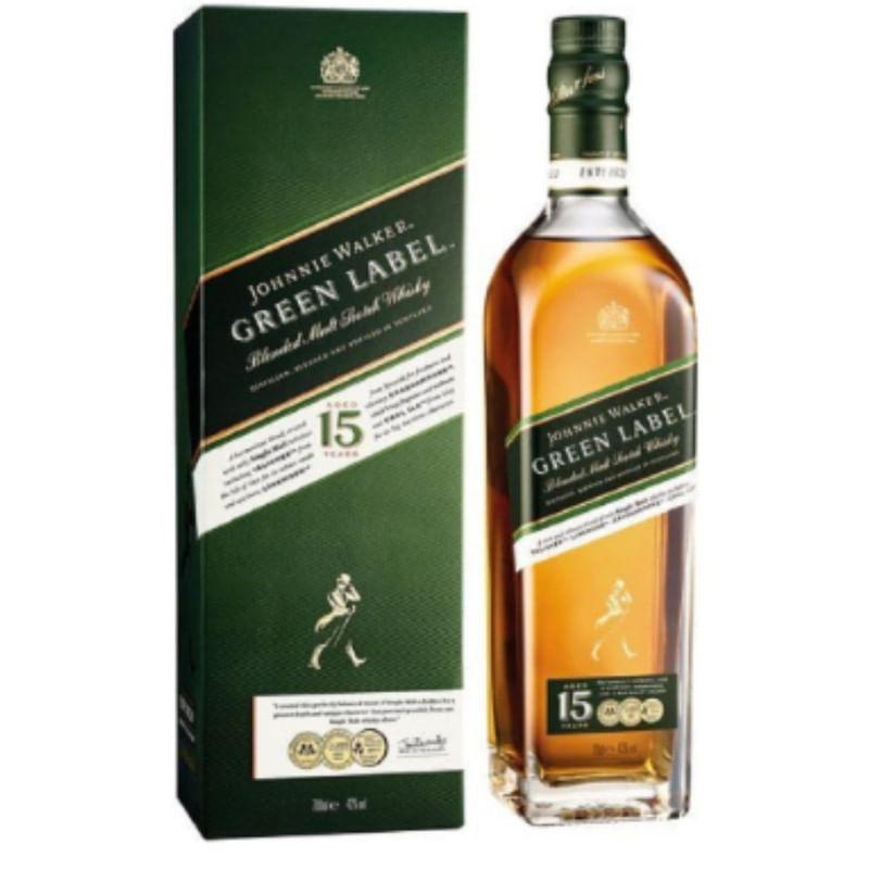 Bebida Alcoolica Whisky Green Label Johnnie Walker 750ml