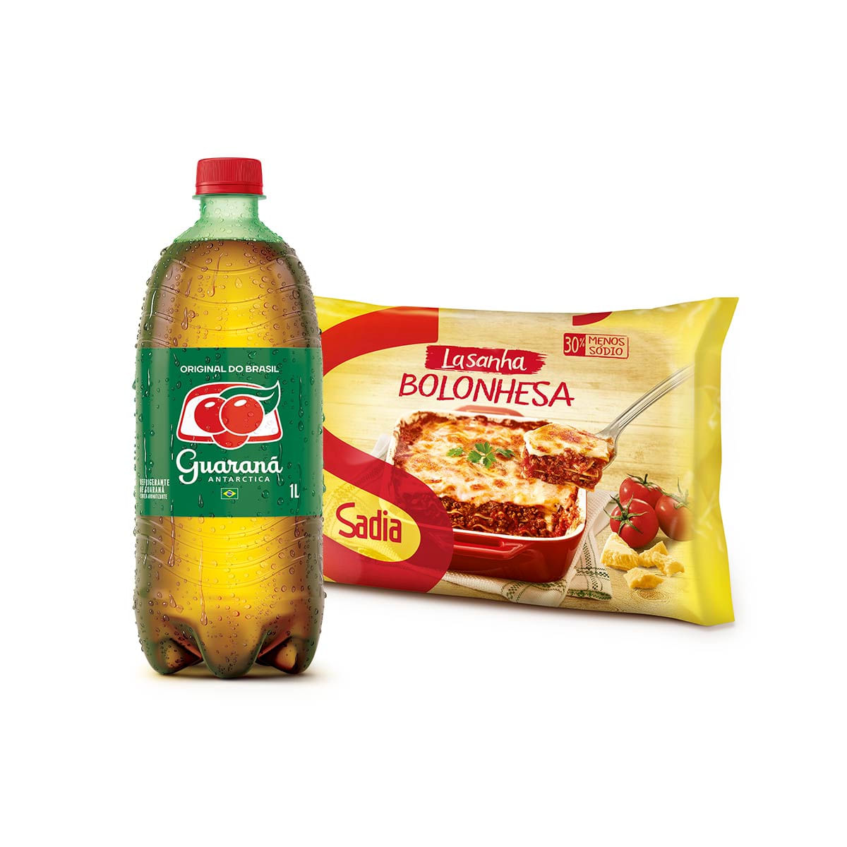 Compre Lasanha Bolonhesa Sadia 600 g + 1 Real Leve 1 Guaraná Antarctica 1 L