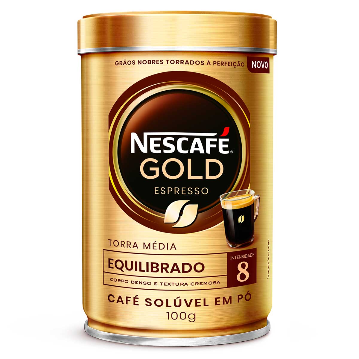 Café Nescafé Gold Espresso Intensidade 8 Lata 100g