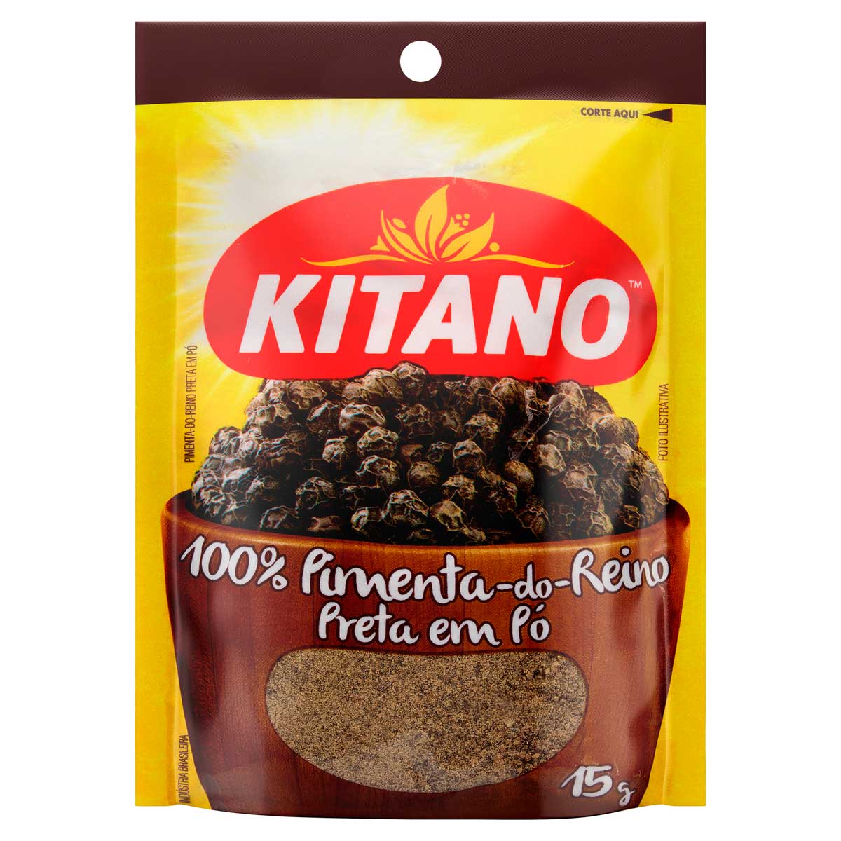 Pimenta do Reino Preta em Pó Kitano 15g