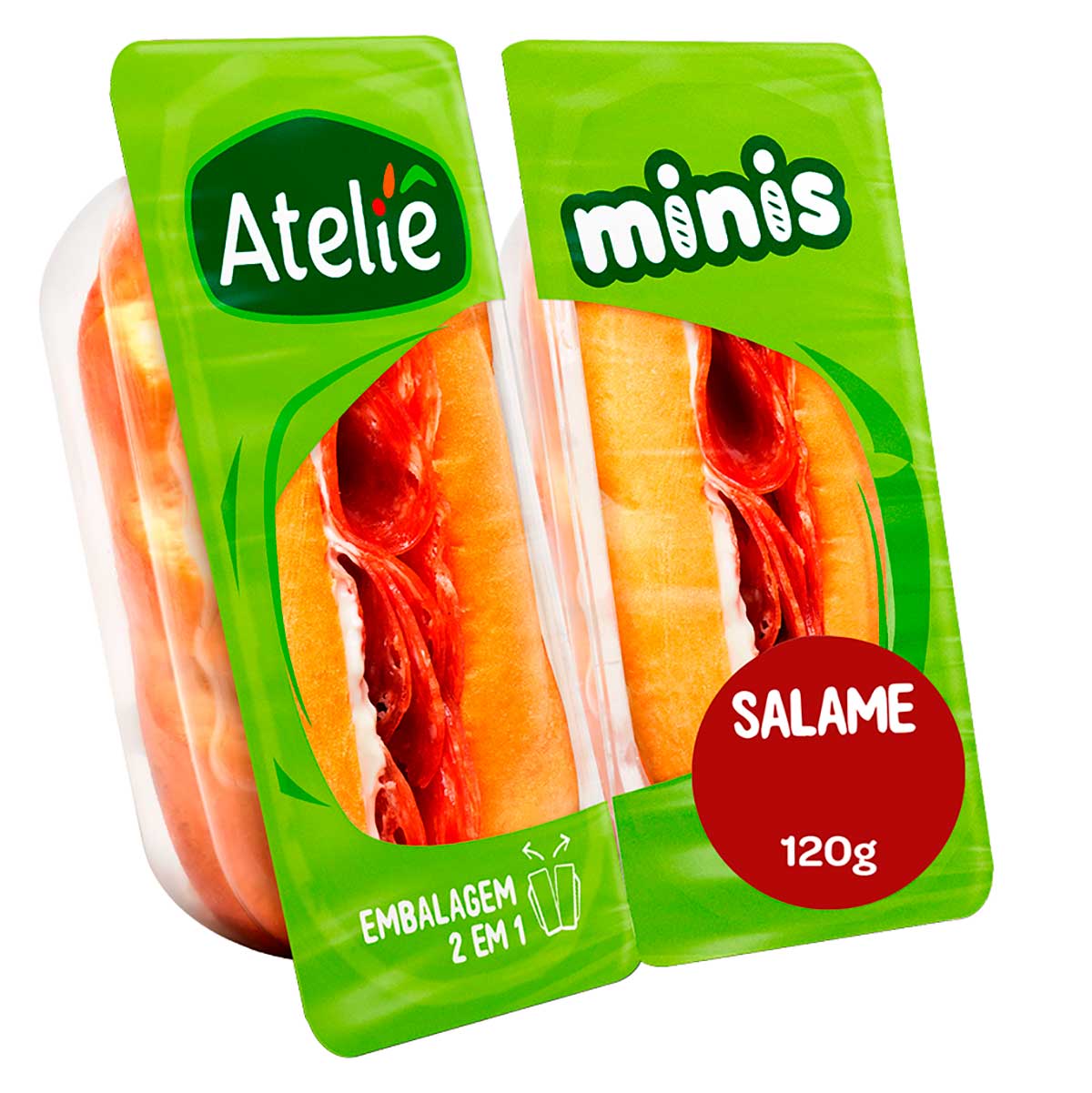 Sanduíche Mini De Salame Ateliê 120 g