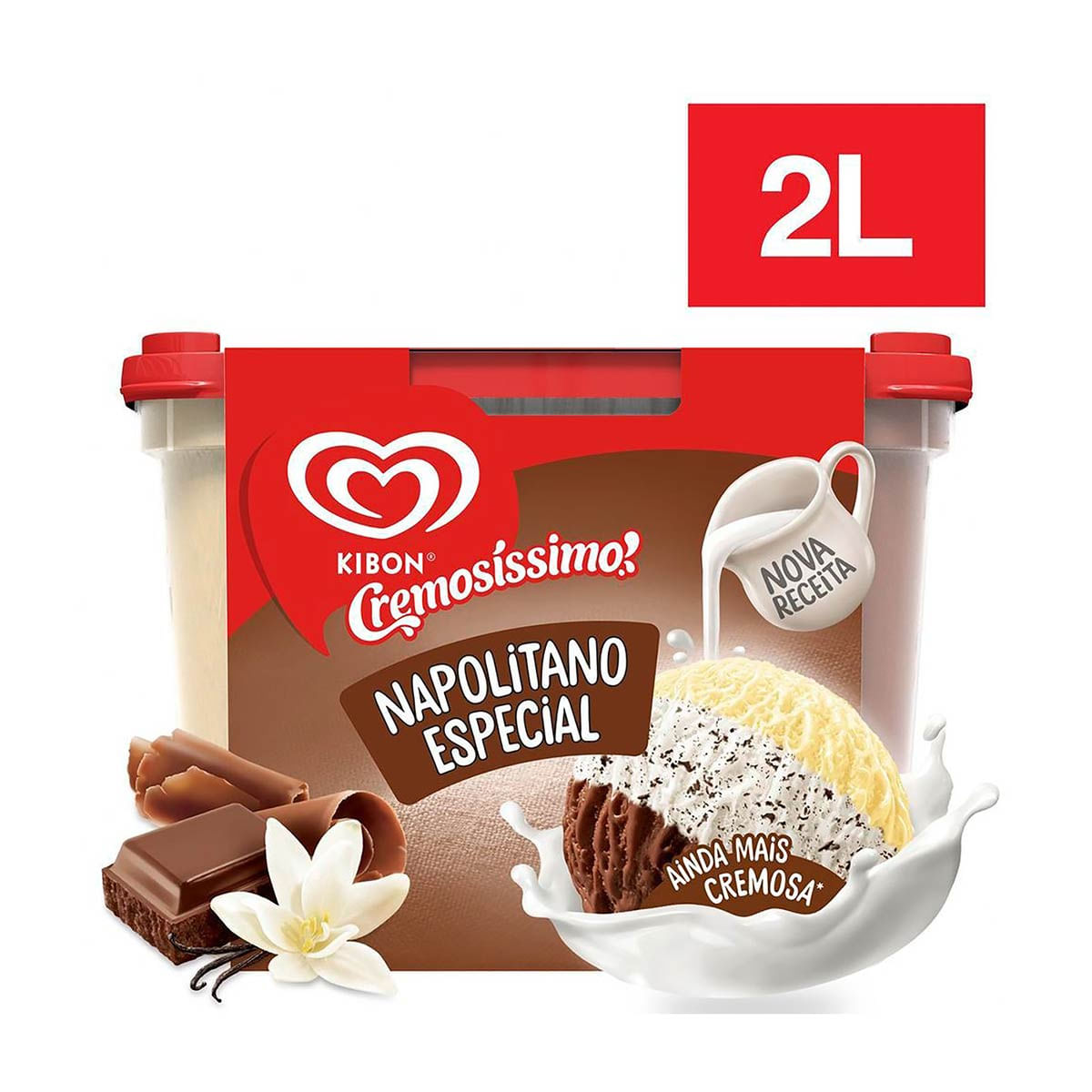 Sorvete Kibon Cremosissimo Chocolate 3,2 Litros - Supermercado Fanelli -  Compre Online em Piraí do Sul/PR