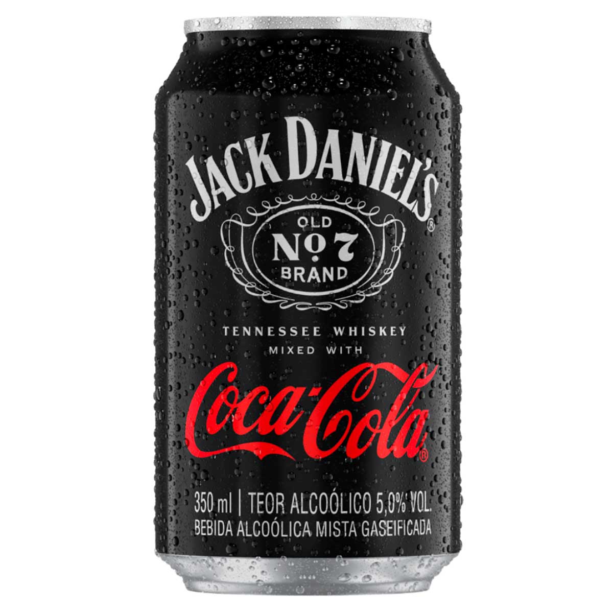 Bebida Mista Alcoólica Gaseificada Old No. 7 Jack Daniel&apos;s e Coca-Cola 350ml