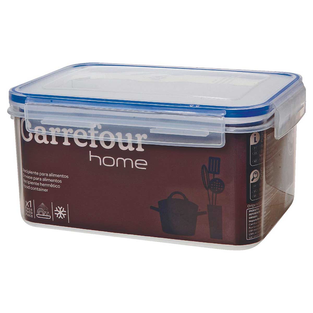 Pote Retangular Hermético Carrefour 2 4L HO18557