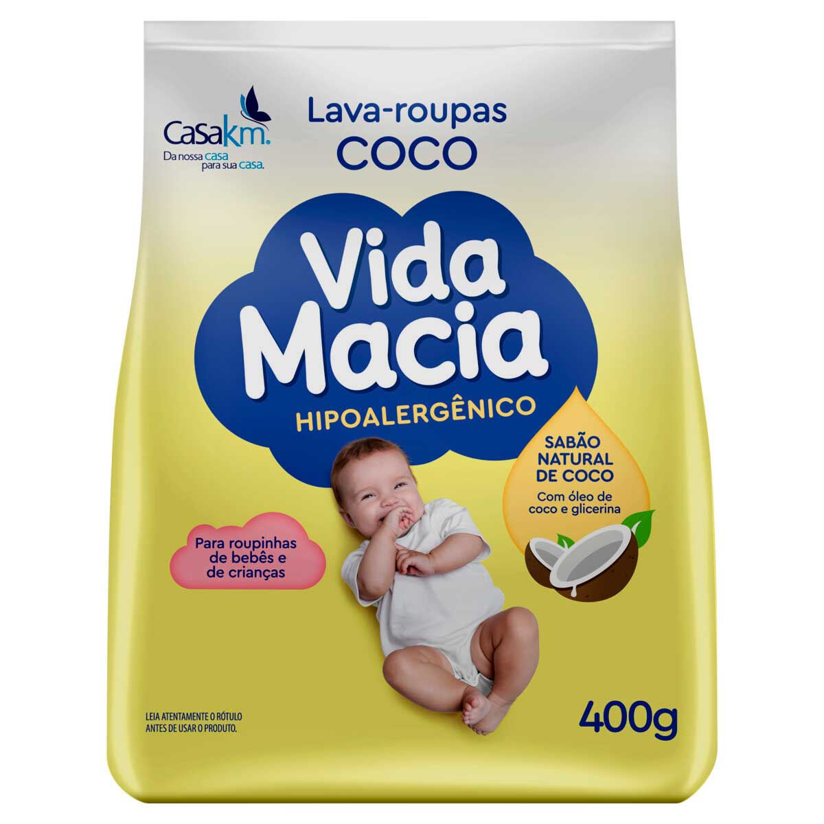 Sabão em Pó Vida Macia Coco 400g