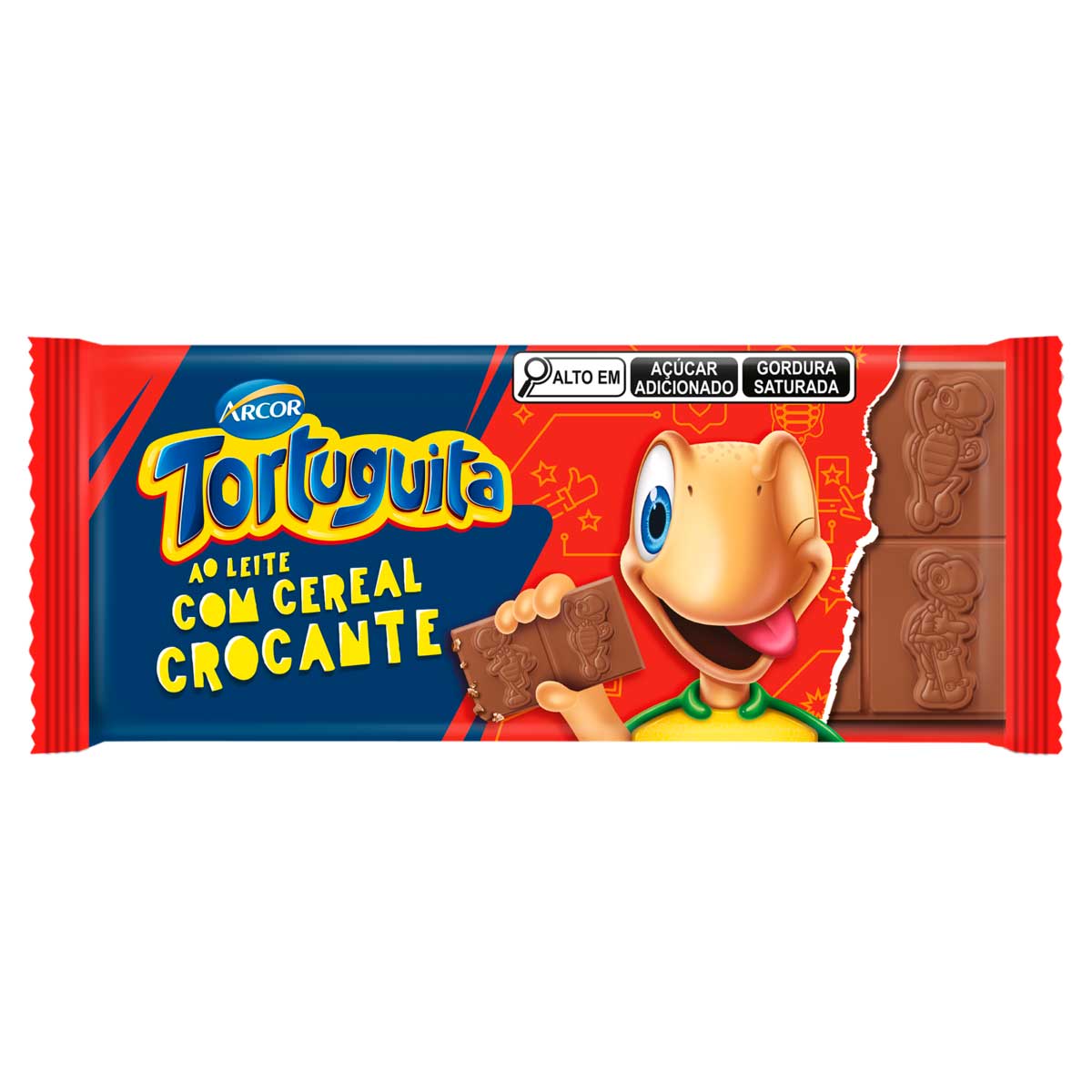 Chocolate ao Leite com Cereal Crocante Tortuguita 80g