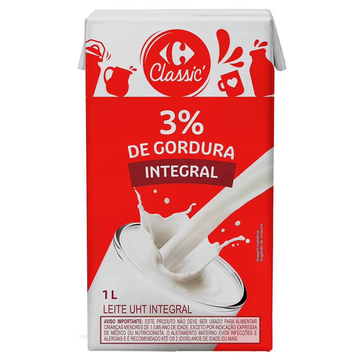 Leite Integral Carrefour 1L