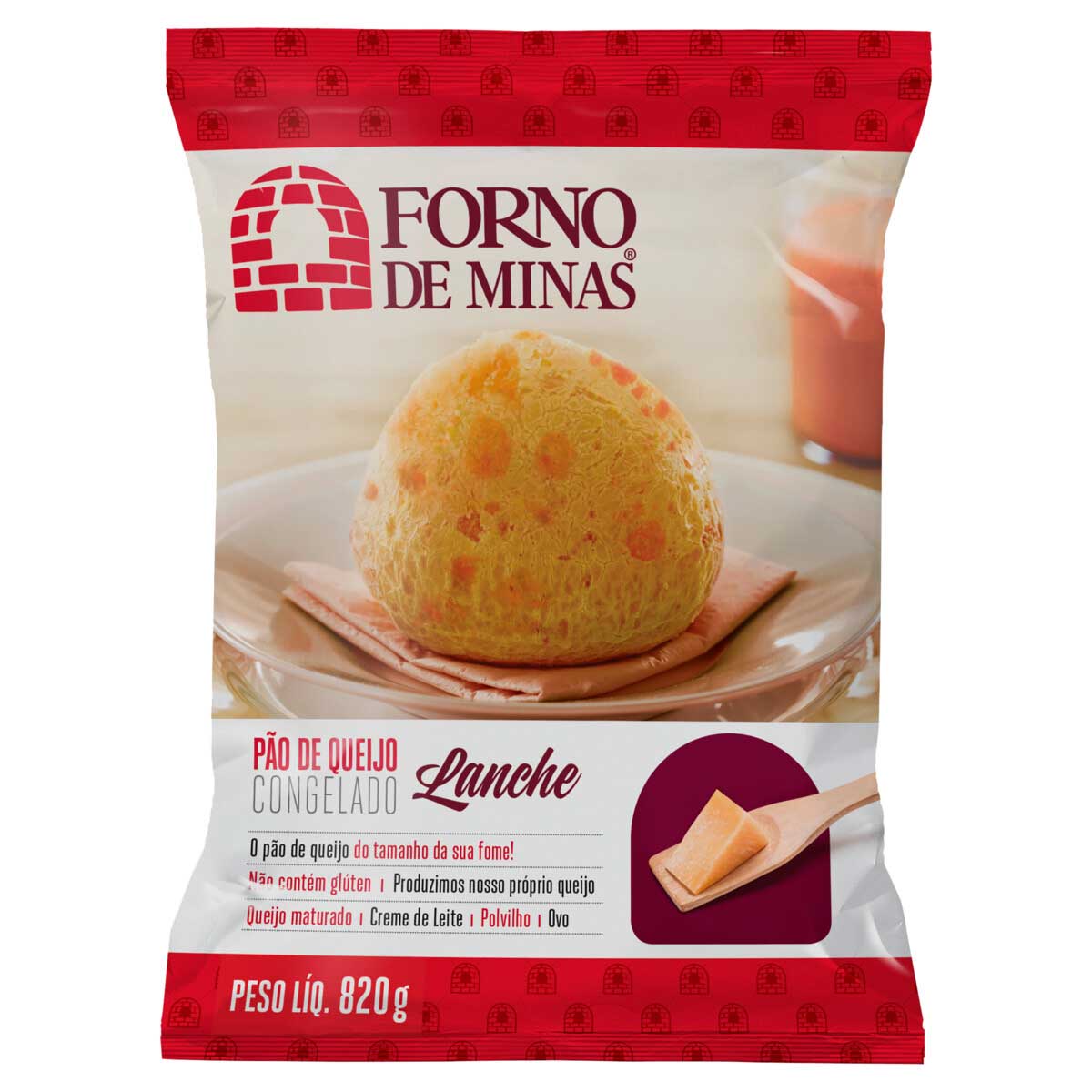 Pão de Queijo Congelado Lanche Forno de Minas 820g