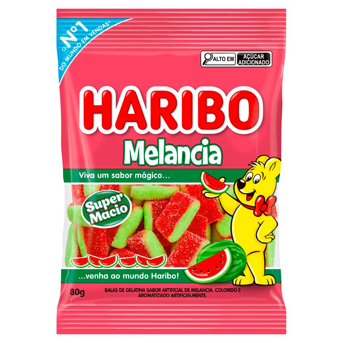Bala de Gelatina Melancia 80g