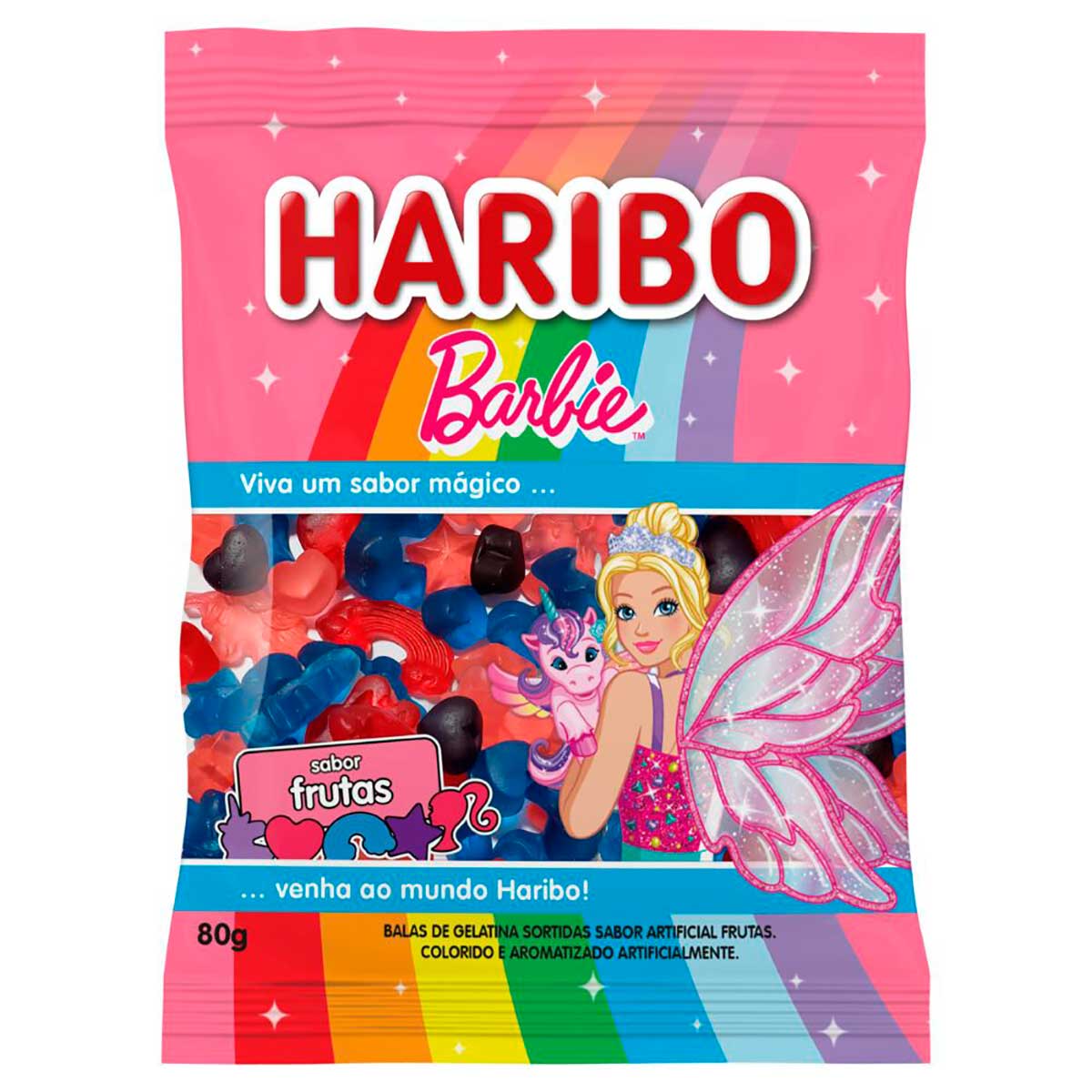 Bala de Gelatina Frutas Barbie Fantasy 80g