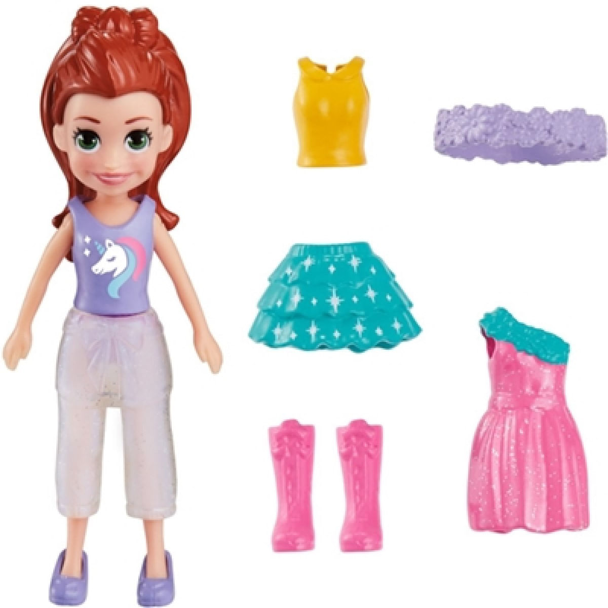 Conjunto de Moda Pequeno Polly Pocket Mattel HNF50/HKV84