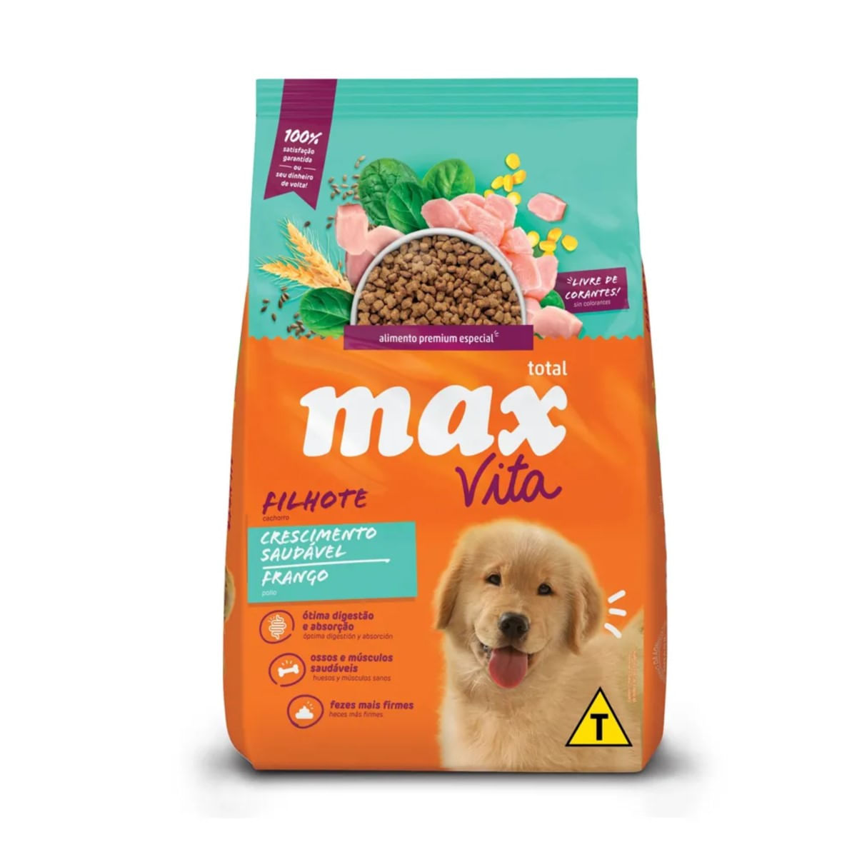 Ração para Cães Filhotes Max Vita Crescimento Saudável Sabor Frango 3Kg