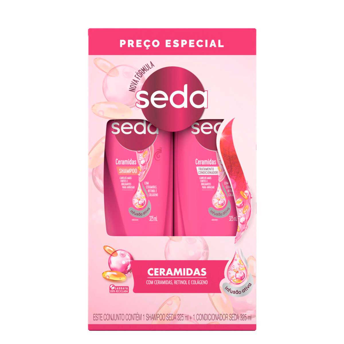 Shampoo + Condicionador Seda Ceramidas 325ml