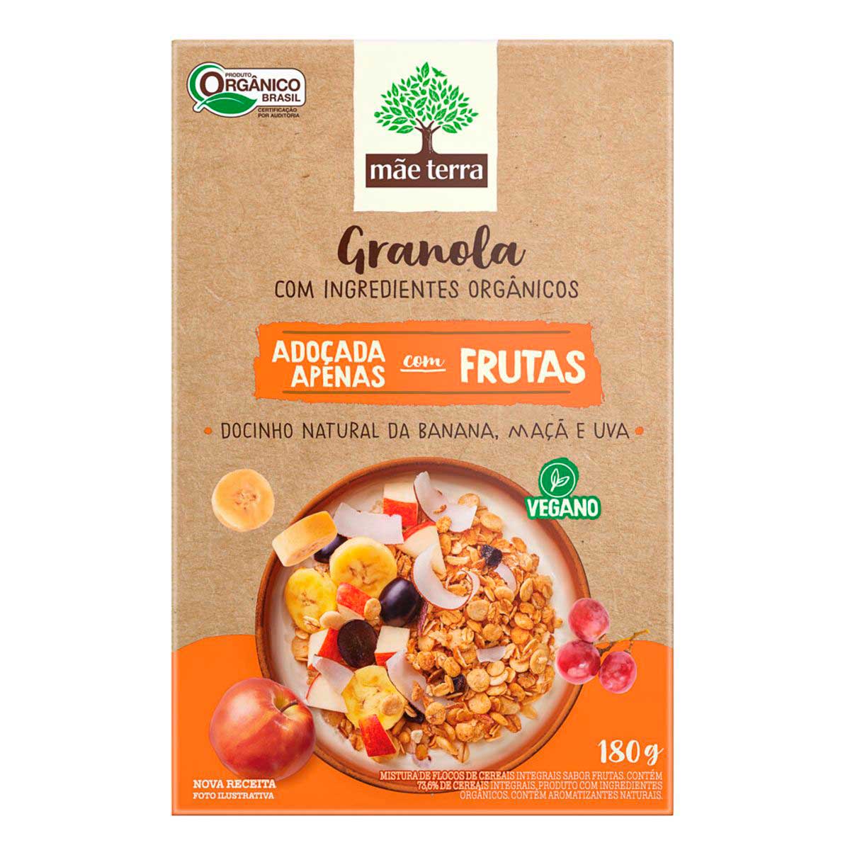 Granola Mãe Terra Adoçada Apenas com Frutas 180g