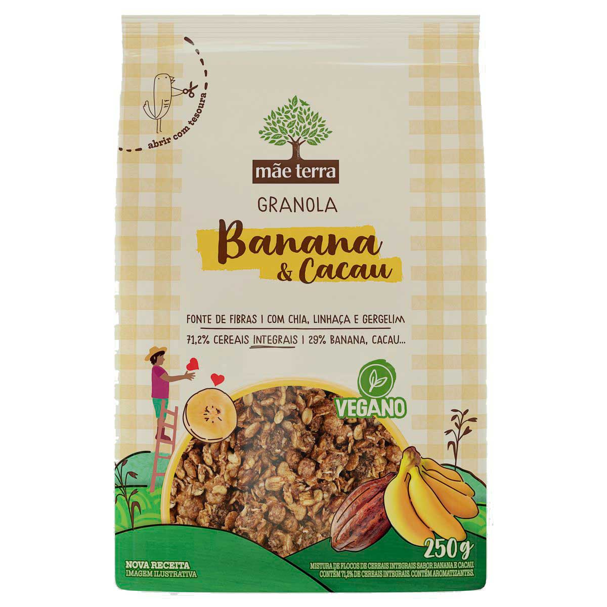 Granola Mãe Terra Banana e Cacau 250g